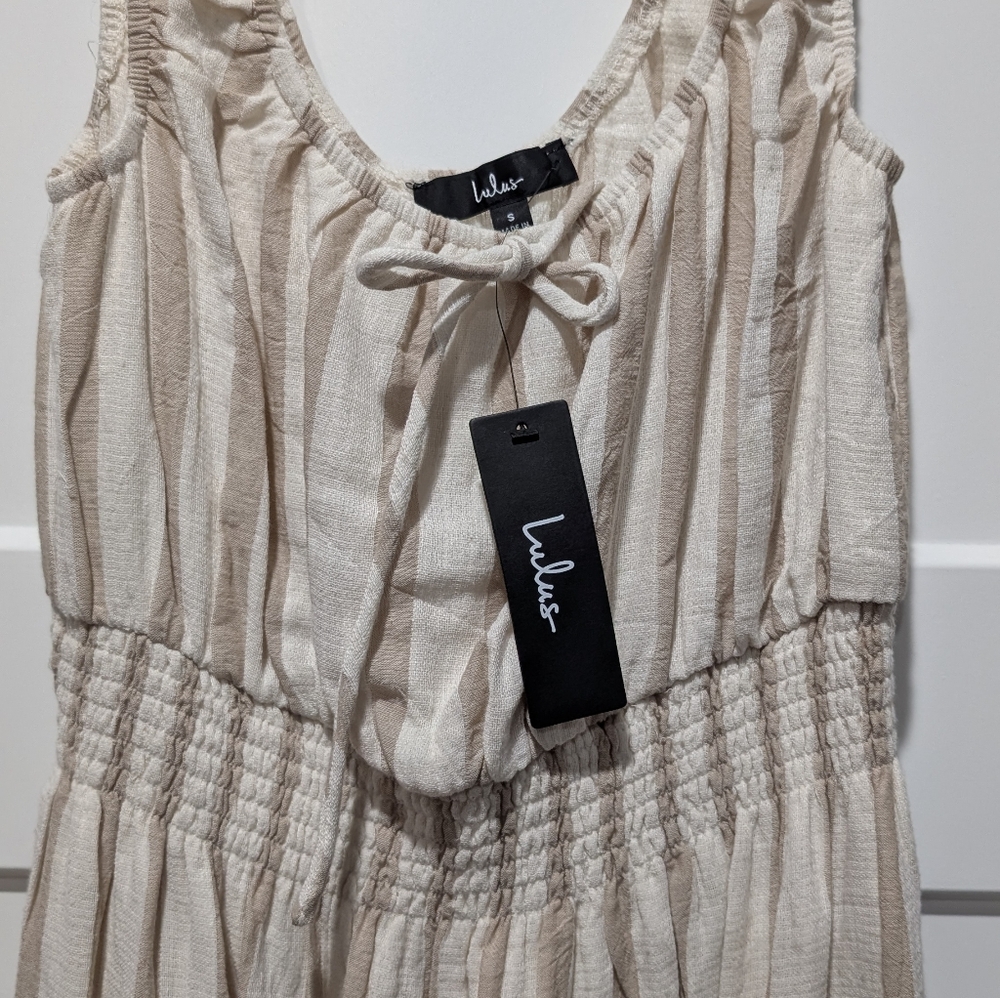Lulu's linen striped dress - Picture 3 of 4